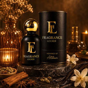 Inspired By Althair fragrance by Fragrance Locker featuring bourbon vanilla, cinnamon and tonka bean in a long-lasting unisex perfume.