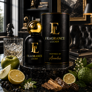 Inspired By Aventus fragrance by Fragrance Locker featuring bergamot, green apple and smooth woody notes in a long-lasting masculine perfume.