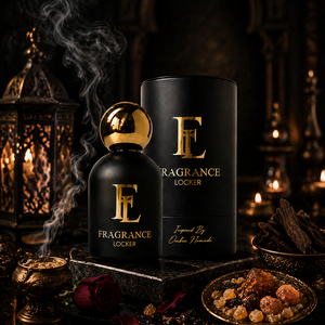 Inspired By Ombre Nomade fragrance by Fragrance Locker featuring smoky incense, rich oud and warm amber in a long-lasting oriental woody perfume.