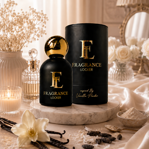 Inspired By Vanilla Powder fragrance by Fragrance Locker featuring creamy vanilla, soft musk and palo santo in a long-lasting unisex perfume.