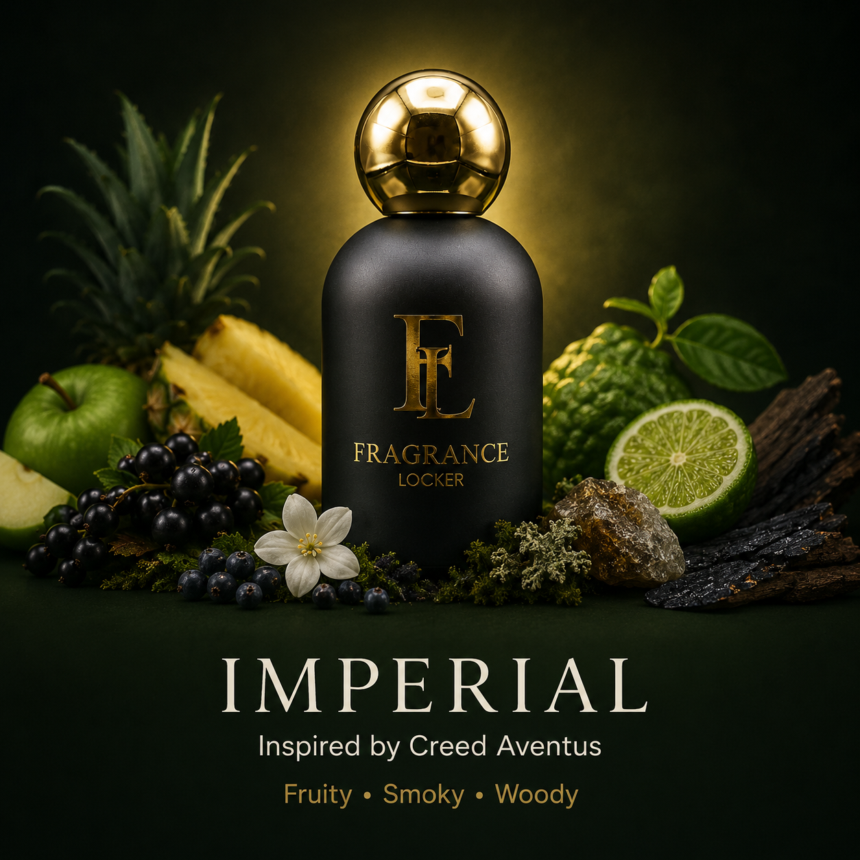 Inspired by Aventus – Imperial Fresh · Woody · Aromatic — Men's Parfum 50ml