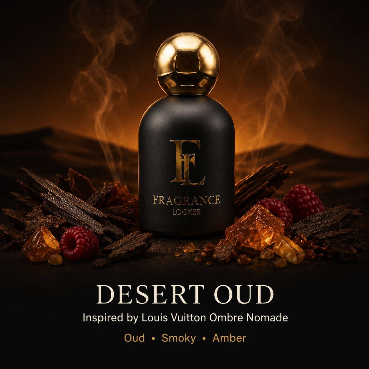 Inspired by Ombre Nomade – Desert Oud Smoky · Oud · Amber — Unisex Parfum 50ml