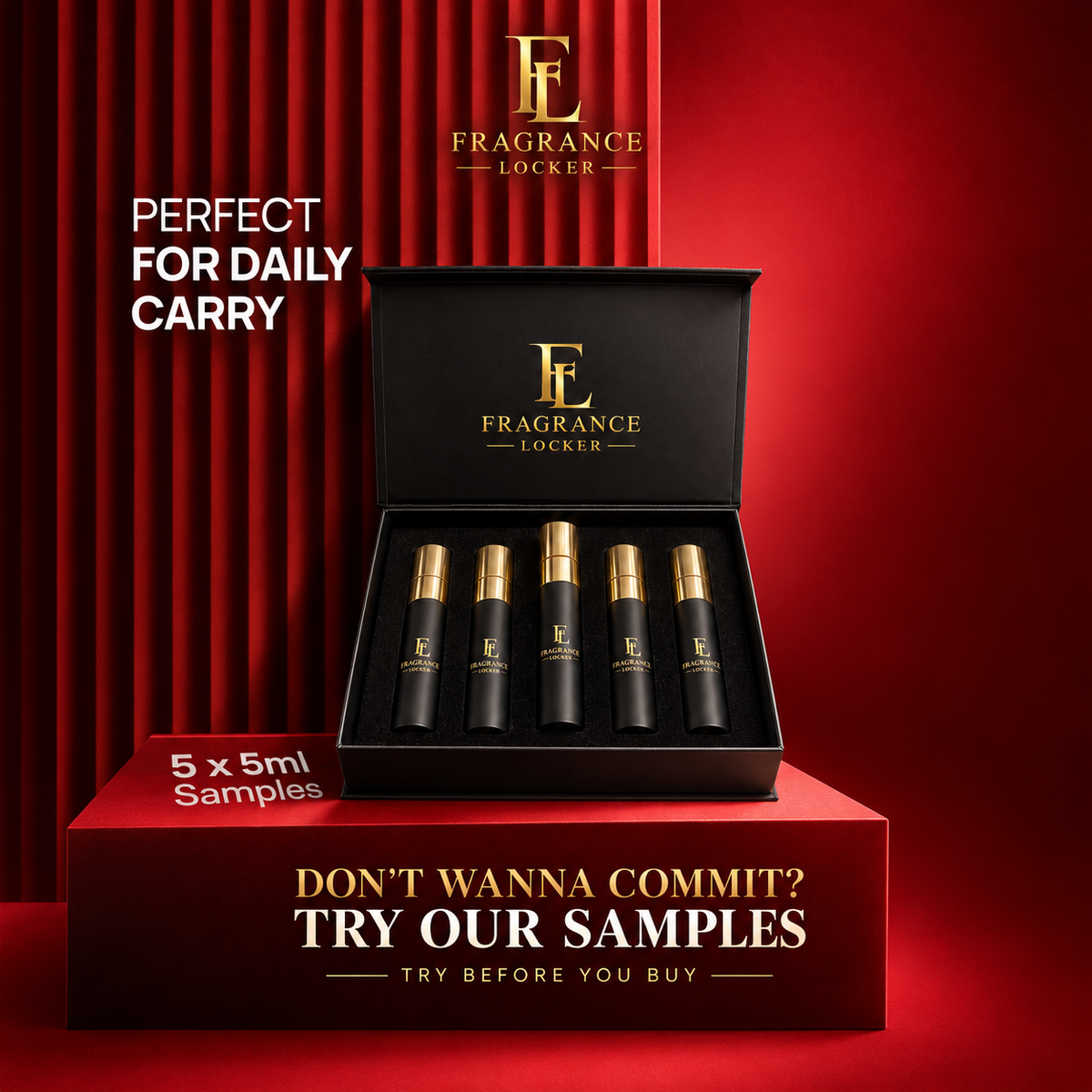 5 x 5ml Perfume Sample Gift Box