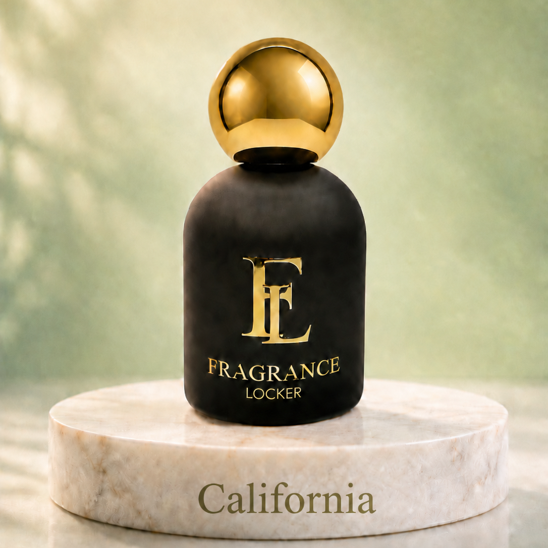 Fragrance Locker California Dream Louis Vuitton inspired Eau de Parfum 50ml bottle and box.