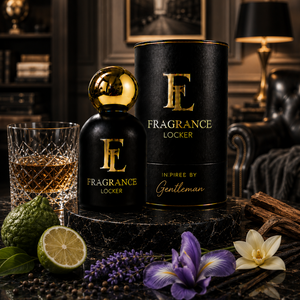 Inspired By Gentleman fragrance by Fragrance Locker featuring bergamot, iris and vanilla in a long-lasting masculine perfume.