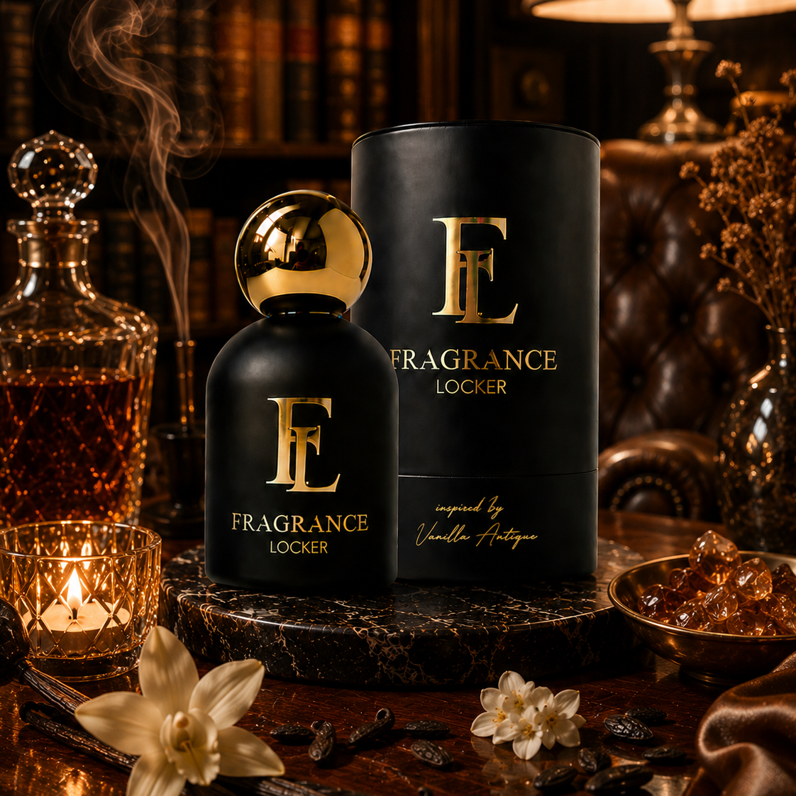 Inspired By Vanilla Antique fragrance by Fragrance Locker, a luxurious vanilla perfume alternative with creamy vanilla, tonka bean and warm woody notes.