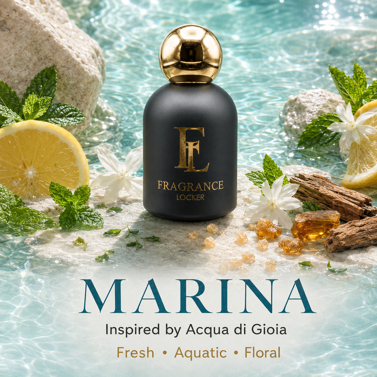 Inspired by Acqua di Gioia – Marina Aquatic · Floral · Fresh — Women's Parfum 50ml