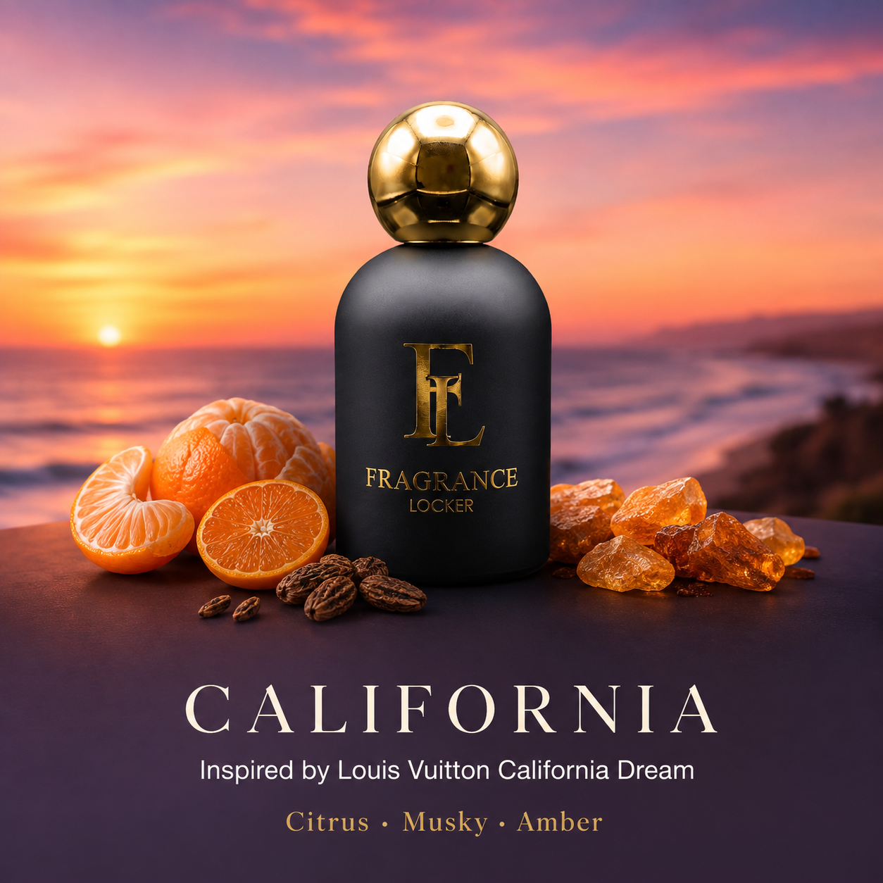 Inspired by California Dream – California Citrus · Musky · Floral — Unisex Parfum 50ml