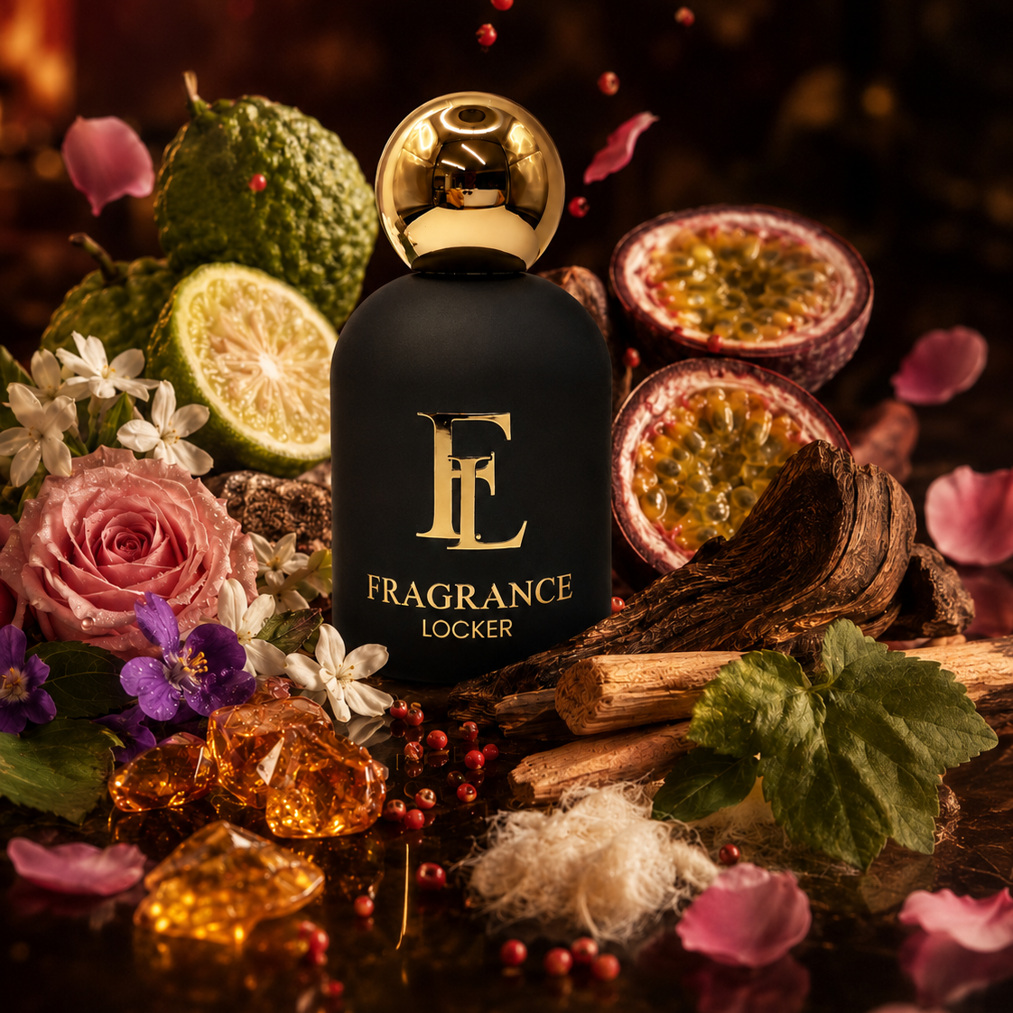 Inspired by Ambre Levant by Louis Vuitton, Amber Ascent is our rich and refined dupe, blending bright citrus, warm spice, smoky