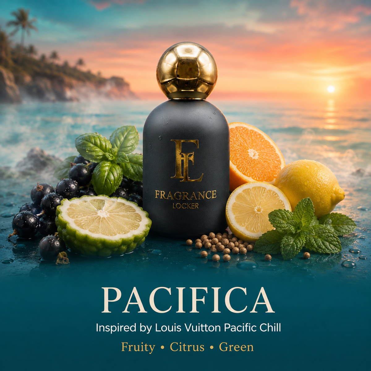 Inspired by Pacific Chill - Pacifica Fresh · Aquatic · Aromatic — Unisex Parfum 50ml