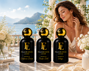 The Fresh Bloom Collection by Fragrance Locker featuring Inspired By California Dream, Pacific Chill and Valaya in a luxury women's fragrance bundle.